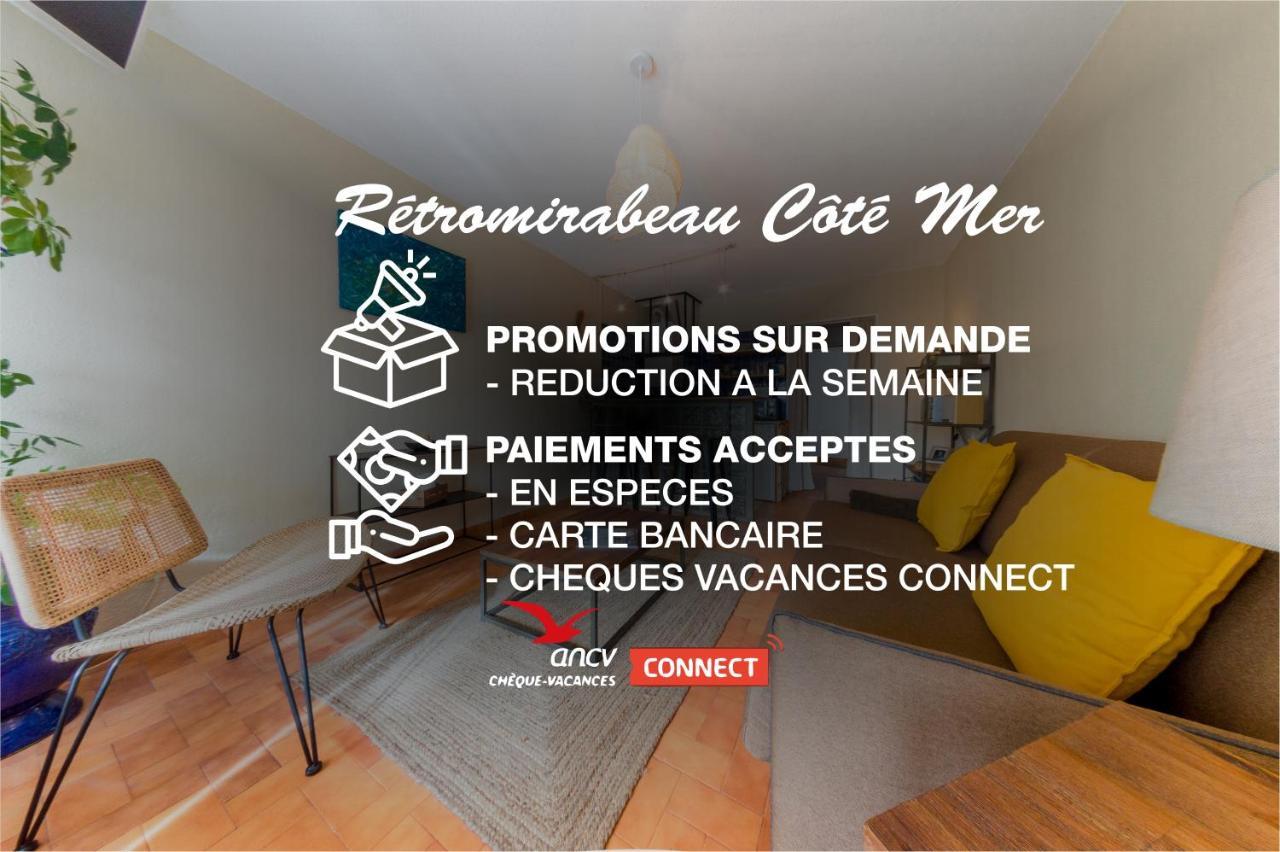 Retromirabeau "Cote Mer" - 29M2 - Lumineux - Terrasse Loggia - Vue Marina - Parking Securise - 2 A 3 Pers - Emplacement Top - Cheques Vacances Connect Gruissan Exterior photo