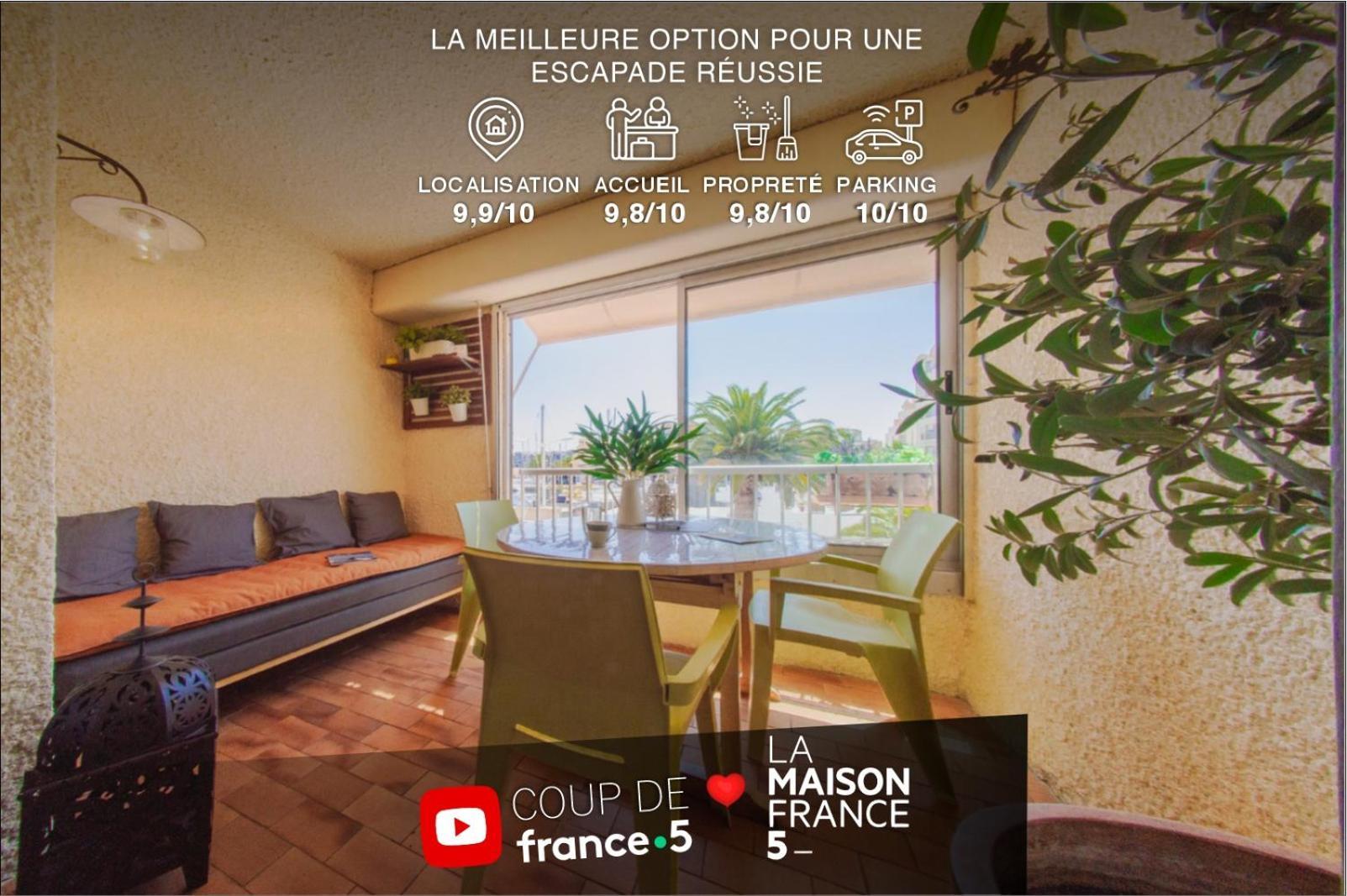 Retromirabeau "Cote Mer" - 29M2 - Lumineux - Terrasse Loggia - Vue Marina - Parking Securise - 2 A 3 Pers - Emplacement Top - Cheques Vacances Connect Gruissan Exterior photo