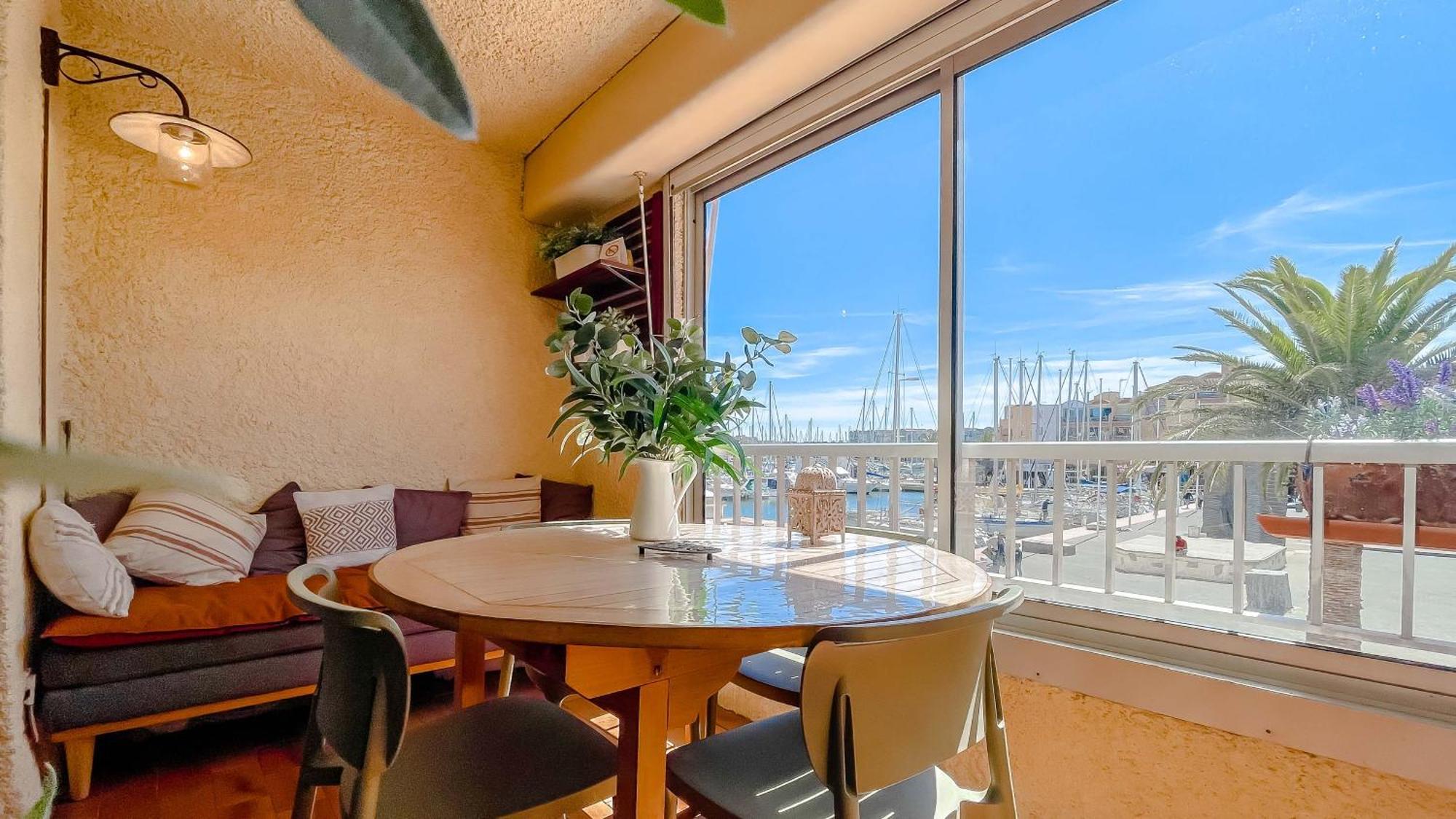 Retromirabeau "Cote Mer" - 29M2 - Lumineux - Terrasse Loggia - Vue Marina - Parking Securise - 2 A 3 Pers - Emplacement Top - Cheques Vacances Connect Gruissan Exterior photo